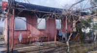 Kürdəmirdə ev yanaraq külə döndü - FOTO/VİDEO