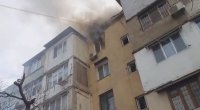 Nəsimidə yaşayış binasında yanğın &ndash; VİDEO