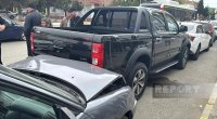 Sumqayıtda ZƏNCİRVARİ QƏZA: Dörd avtomobil və avtobus TOQQUŞDU - FOTO