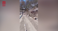 Quba-Xınalıq yolu bağlandı: Sürüşmə var - VİDEO