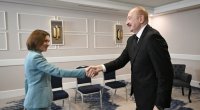 İlham Əliyev Maya Sandu ilə görüşdü &ndash; FOTO