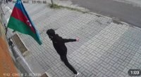Bayrağa hörmətsizlik etdi, cavabı ağır oldu - ANBAAN VİDEO
