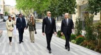 Prezident və ailəsi İslam Səfərli küçəsinin yenidənqurmadan sonra açılışında &ndash; FOTO