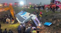 Malatyada sərnişin avtobusu dərəyə aşdı - 4 ölü, 15 yaralı var - VİDEO