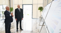 Prezident Soltanlı kəndində “Şəfəq” yarımstansiyasının açılışını etdi - FOTOLAR