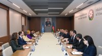 Nazir Əminə Məhəmmədlə Qarabağın bərpasını müzakirə etdi - FOTO