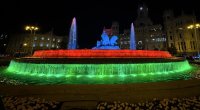 Madridin &ldquo;Cibeles&rdquo; fəvvarəsi bayrağımızın rəngləri ilə işıqlandırıldı -FOTO