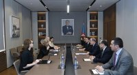 Nazir BMT rəsmisi ilə Xəzər dənizinin səviyyəsinin azalması problemini müzakirə etdi - FOTO