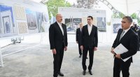 Prezidentlər Şuşa məscidində tikinti işlərinin gedişi ilə tanış oldular – FOTO/VİDEO