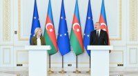 İlham Əliyev və Ursula Fon der Lyayen mətbuata bəyanatlarla çıxış etdilər -FOTO/VİDEO