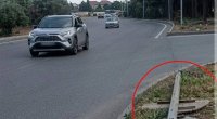 Zabratda yol nişanı aşdı: Sürücülər üçün çətinlik yarandı - VİDEO