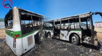 Naxçıvanda iki avtobus yanıb kül oldu &ndash; FOTO