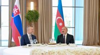 Xankəndidə Slovakiya Prezidentinin şərəfinə rəsmi nahar verildi - FOTO