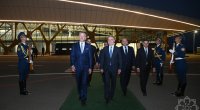 Slovakiya Prezidenti Füzuli aeroportundan Bakıya yola düşdü - FOTO