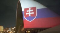 Heydər Əliyev Mərkəzi Slovakiya bayrağına büründü