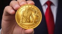 Trampın təsviri olan 1 dollarlıq qızıl sikkə buraxılır &ndash; FOTO