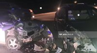 Şəmkirdə VAZ və &ldquo;Volkswagen&rdquo; toqquşdu: Xəsarət alanlar var - FOTO