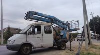 Xaçmazda "KamAZ"ın aşırtdığı dirəklər yoldan götürüldü - Kəndlərin işığı bərpa olundu - FOTO
