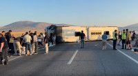 Türkiyədə sərnişin avtobusu aşdı: 31 nəfər xəsarət aldı - VİDEO