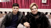 Afaq Bəşirqızı nəvəsini hərbi xidmətə yola saldı &ndash; FOTO