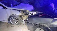 Göygöldə avtomobillər toqquşdu: 3 yaralı var - FOTO