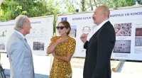 İlham Əliyev Möminə xatun türbəsində aparılan bərpa işləri ilə tanış oldu - FOTO-VİDEO