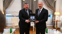 Prezidentə &ldquo;İrpin şəhərinin fəxri vətəndaşı&rdquo; vəsiqəsi təqdim edildi