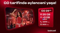 Bakcell-in &ldquo;GO&rdquo; tariflərinə qoşulun və üstünlüklərdən faydalanın
