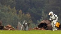Almaniyada ABŞ-ın F-16 qırıcısı qəzaya uğradı - VİDEO