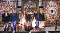 Leyla Əliyeva Müqəddəs Taxt-Tacda Azərbaycan xalçaları sərgisinin açılışında - FOTO
