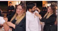 Pünhan Piriyevə qayınatası və qayınanası 1 kq yarım qızıl hədiyyə etdi - (Video)