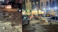 Hökməli-Qobu yolunda çox sayda dərin çala yaranıb &ndash; VİDEO
