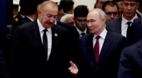 İlham Əliyev Türkmənistanda Putinlə ayaqüstü söhbət etdi - FOTO