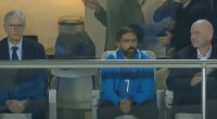 Arsen Venger və İnfantino Sabah - Qarabağ oyununu stadiondan izləyiblər - VİDEO