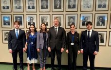 İlham Əliyev və ailə üzvləri Nyu-Yorkda – FOTO