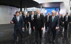 Prezidentlər Astanada Beynəlxalq Süni İntellekt Mərkəzində - FOTO/VİDEO
