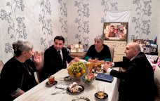 Müxtəlif bölgələrdə yaşayan şəhid ailələri ziyarət edildi - FOTO