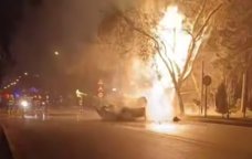 Bakıda dəhşətli QƏZA – Maşın qaz borusuna çırpıldı – VİDEO