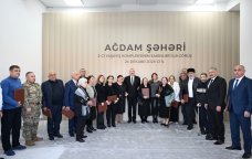 Prezident və birinci xanım Ağdama köçən sakinlərlə görüşdü - FOTO/VİDEO