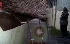 Şabranda evin damı ÇÖKDÜ - Ailə ölüm təhlükəsi ilə üz-üzə - VİDEO