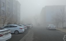 Qatı duman bu yollarda hərəkəti çətinləşdirdi - FOTO