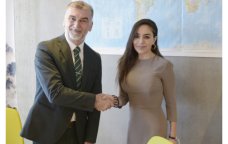Leyla Əliyeva və Qretel Agilar İsveçrədə əməkdaşlıq imkanlarını müzakirə ediblər - FOTO