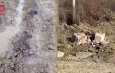 Masazırda partlamış su borusu təmir edildi - Amma keyfiyyətli iş sual altındadır... &ndash; VİDEO