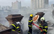 Bakının mərkəzindəki yanğın söndürüldü &ndash; YENİLƏNİB - VİDEO