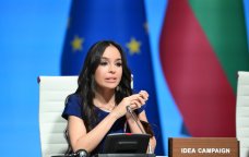 Leyla Əliyeva "Yaşıl enerji layihələri" sessiyasında çıxış edib - FOTO