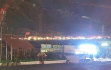 Bakı dairəvi yolda maşın yanıb, sıxlıq yaranıb - FOTO