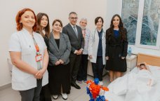 Leyla Əliyeva Uşaq Klinik Xəstəxanasını ziyarət etdi - FOTO