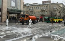 Güclü yağışdan sonra Bakı küçələri yuyuldu – FOTO