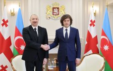 İlham Əliyevlə İrakli Kobaxidze arasında təkbətək görüş keçirildi &ndash; FOTO/VİDEO