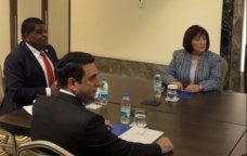 Sahibə Qafarova ilə Alen Simonyan arasında görüş &ndash; VİDEO